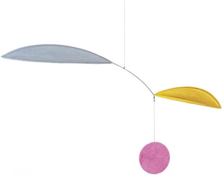Handmade Paper Leaf Mobile, Wind Movement Mobiles, Home Decor Mobile for Living Room Office, 15.75x9.84 Inch Lightweight Colorful Kinetic Art, Gift for Birthday Wedding Housewarming