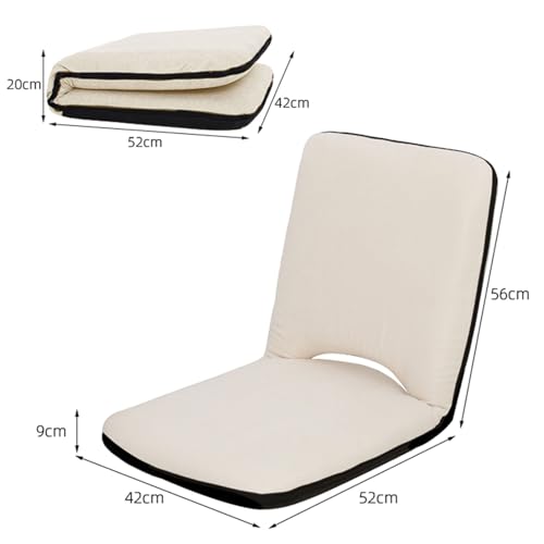 Chaise de méditation avec cadre en acier robuste et capacité de charge 150 kg - 2