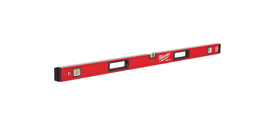 Milwaukee Electric Tool MLBX48 Beam Box Level, 48", 3 Vials, 0.029 Degree Vial Positions, Aluminium