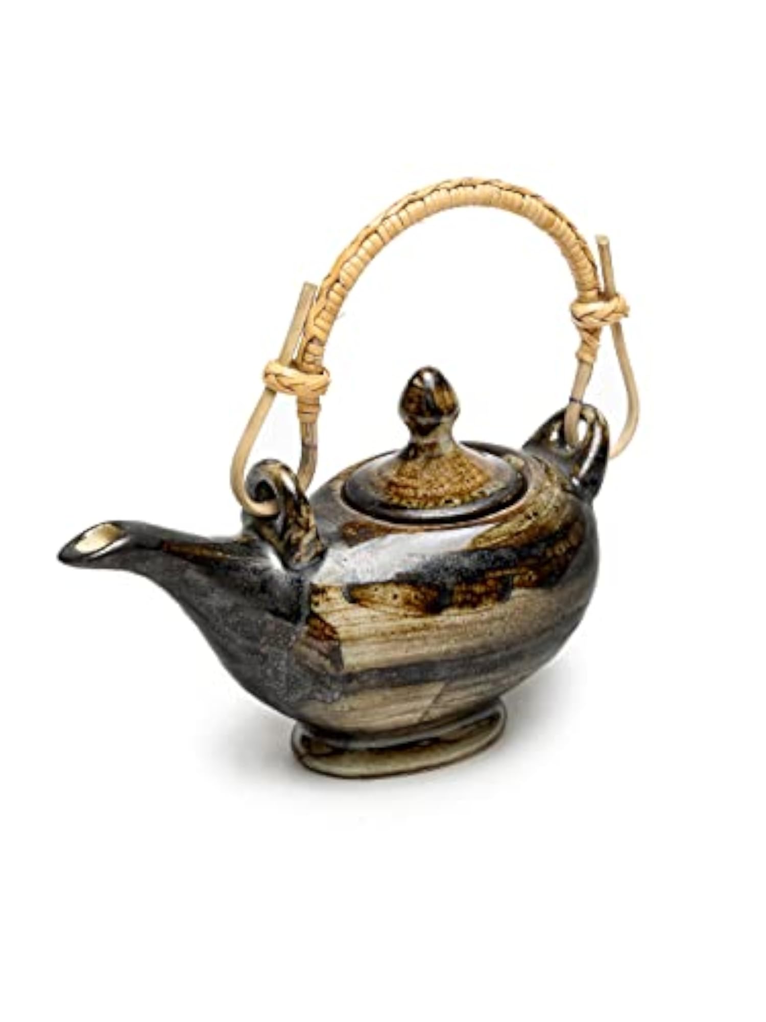 Handpainted Ceramic Tea Mug & Kettle Set