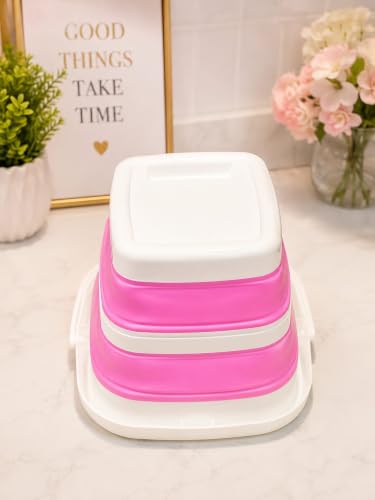 Image of DC DECORIO- Collapsible Silicone Bucket 5 Liter - Foldable Multipurpose Cleaning Bucket.Space-Saving Water Bucket for Home, Car & Outdoor
