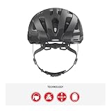 ABUS Urban-I 3.0 city helmet - bike helmet with rear light, peak and magnetic fastener - for men and women - Image 2