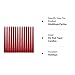 HELLY 14 Pack Tall Red Taper Candles - 10 Inch Red Dripless, Unscented Dinner Candle - Paraffin Wax with Cotton Wicks - 8 Hour Burn Time.