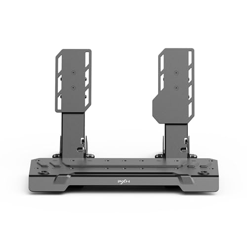 PXN PD HM Brake & Throttle Pedales – Juego de 2 pedales de metal con sensor Hall para simulación de carreras, diseño ajustable, USB-A para PC, RJ45 y Type-C para bases de volante