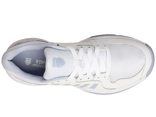 K-Swiss Tênis feminino Court Express Pickleball, Branco/mesclado/pêssego Fuzz, 37