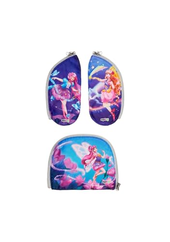 ergobag Zippies Schulranzen Zubehör Set 3-teilig für Kinder Jungen und Mädchen Fee - Bunt