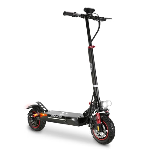 Trottinette Électrique Adulte EBOOST GO – Moteur 1200W - Autonomie Jusqu'a 50 km - Pneu Cross 10