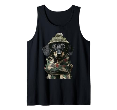 Camuflaje Dachshund Camo Animal Hunter Hunting Wiener Dog Camiseta sin Mangas