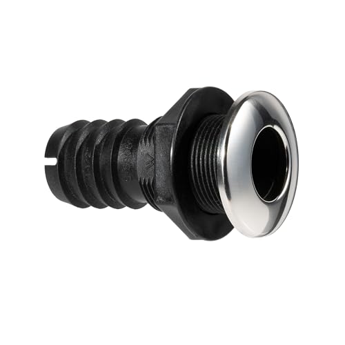 Whitecap Industries S-3805C Stainless Steel/Nylon Thru-Hull with Barb - 1-1/2