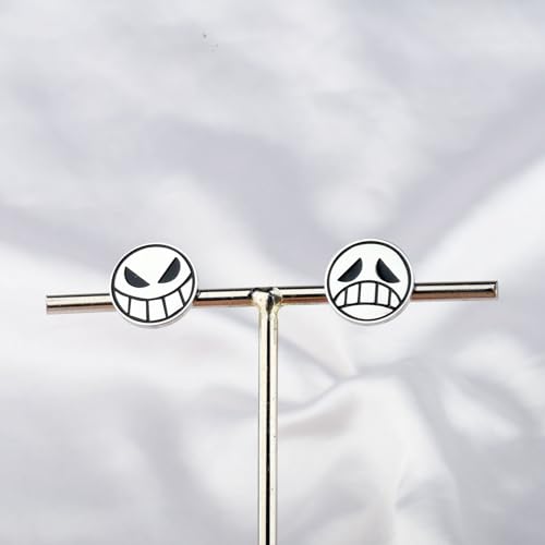 CENWA Happy Sad Face Stud Earrings Anime Earrings Cosplay Earrings Gift For Her3