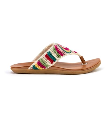 Image of The Sak Shana Thong Sandal in Crochet, Slip On Entry