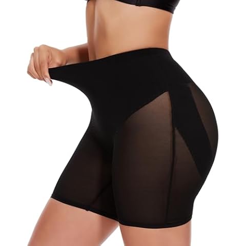 SHAPERIN High Waisted Butt Lifting Shorts Shapewear for Women Tummy Control Girdle Body Shaper for Under Dresses Black S Cover