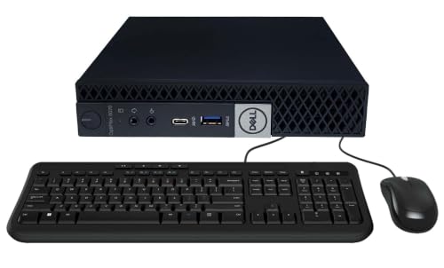 Dell OptiPlex 5070 Mini Ordenador de sobremesa, Intel Core i5-8500T, 8 GB de RAM, SSD de 256 GB, WiFi, Bluetooth, Teclado US QWERTY, Windows 11 Pro (reacondicionado)