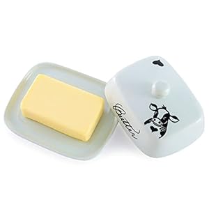 Ww Style Butterdose mit Kuhkopf für 250g Butter