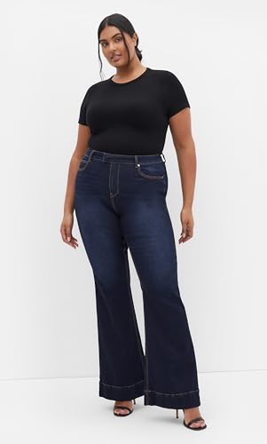 City Chic Women's Plus Size West End Dark Denim Jean2