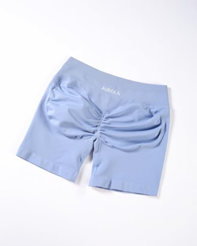Image of AUROLA Influence Workout Shorts for Women,2.5 3.5 4.5 5.5 6.5 No Roll Up Squat Proof Scrunch Seamless Compression Gym Short