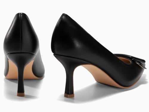 Coutgo Women's Closed Pointed Toe Pumps Stiletto High Heels Wedding Party Dress Shoes4