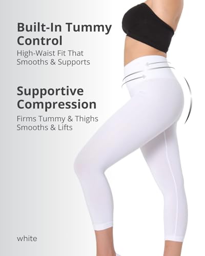 Image of SlimMe High Waisted Shapewear Leggings, Tummy Control Compression