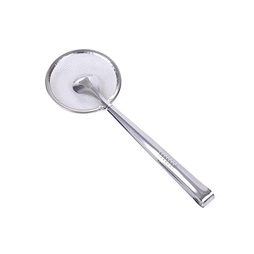 FONDOTIN Inoxidable Clip Colador Multifuncional para Freír Aceite Escurridor de Cocina Utensilio para Drenar y Mantener