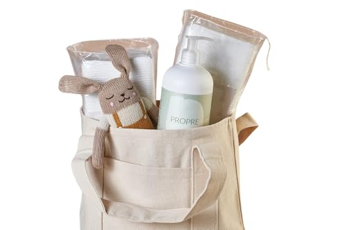 Propre Baby Luxury French Baby Gift Set – Includes 100% Organic Liniment, GOTS Organic Cotton Pads & Handcrafted Baby Alpaca Stuffed Animal – Premium Newborn Essential & Baby Registry Gift