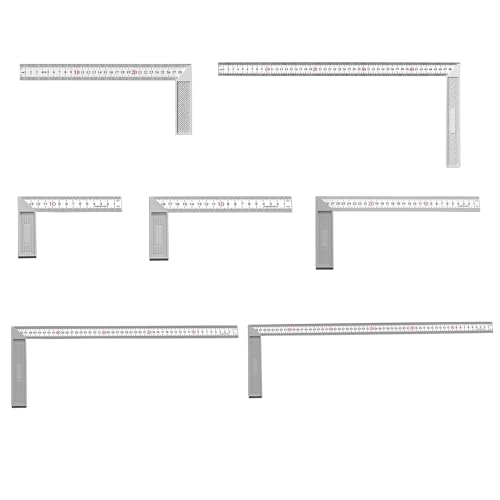 Regla de ángulos de aleación de aluminio de 30 cm miniatura 5