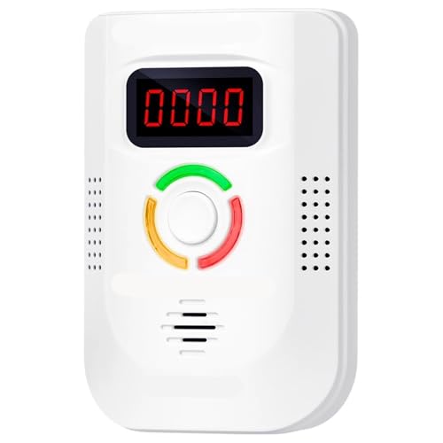 Plug-in Carbon Monoxide CO Detector Digital Gas Detector Sound Light Warning Leak Sensor Detector For Home/Workplace/Travel(Eu)