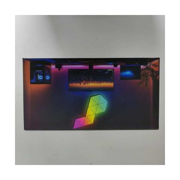 Kangtaixin Hexagon LED Wall Lights, 8-Pack RGB Gaming Panels – Hexagonal Smart Lighting with Music Sync – Perfect for Room Decor, Bar, Bedroom, and Gaming Setup [Energy Class F] - Image 12