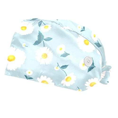 Casquettes de travail respirantes JDEZ à motif fleuri pour un confort longue durée