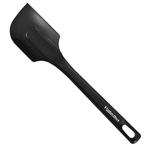 Shimomura Kogyo VB-629 Verdun Black Silicone Spatula, Dishwasher Safe, Made in Japan