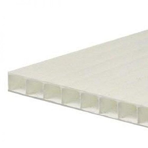 10mm White Correx Fluted Board 1220 x 600 4ft x 2ft Correx Sheet Corrugated Plastic Sign