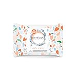 Femfresh Intimate Wipes, Flushable & Biodegradable Feminine Wipes with Aloe Vera & Calendula, pH Balanced & Hypoallergenic, 25 Count
