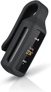 Wasserstein Clip Holder Compatible with Fitbit Charge 5 - Clip Your Fitbit Anywhere (Black, 1 Pack)