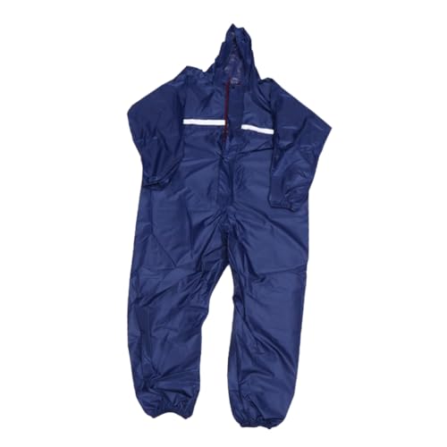 TOGEVAL 1 Pc Uniforme con Gorra Abrigo para Hombre Monos De Trabajo Abrigo De Plumero - Abrigo Traje De Lluvia para Hombres Overoles Mecánicos Impermeable para Hombre Traje De Hombres Blue