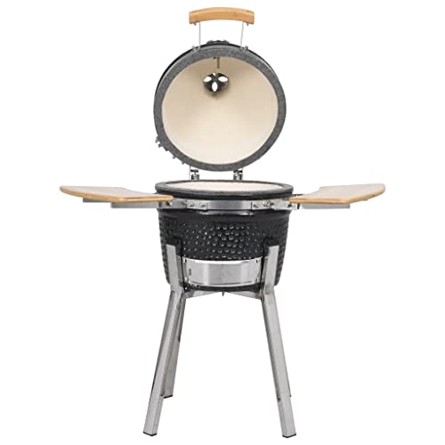 Golinpeilo Kamado Barbecue Grill Smoker Ceramic 31.9", Outdoor Portable Charcoal Grill Smoker For Pizza,Vegetables,Meats,Bread (Style M) #TOP1