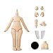 XiDonDon 10cm Doll Body 1/12 YMY PVC Body for GSC,STO,1/12 BJD Doll Head Movable Spherical Joint Dolls Action Figure Girls Boys Toys (2G-Normal White)