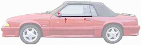 Miniatura 2 de Blue Oval Industries 1988-1993 Mustang GT LX - Kit de moldeo de línea de cinturón de puerta exterior convertible