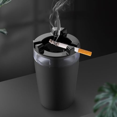 Image of NYRWANA Windproof Car Cigarette Ashtray with Lid & Water Tank Portable Detachable Cigarette Ashtray With Funnel