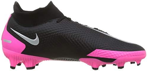 NIKE Unisex Phantom GT Academy DF FG/MG Football Shoe, Black Metallic Silver Pink Blast, 4.5 US Men | Image 5
