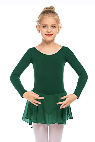 Image of Arshiner Kids Girls Classic Long Sleeve Leotard Dance Ballet Dress