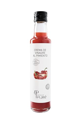 Platé - Vinagre de Pimiento - 25cl | Aromático y artesanal, perfecto para Ensaladas, Marinados y Salsas Caseras