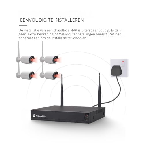 NVR Camera Kit évitez les fausses alertes avec la détection humaine 3MP