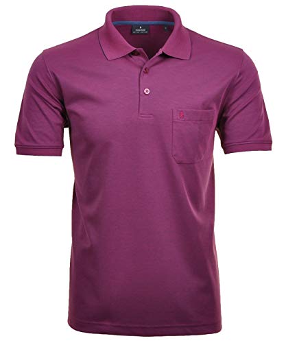 Polo à manches courtes softknit Ragman pour homme - Rouge - M Cover