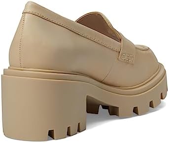 SCHUTZ Women's Viola Tractor Loafer Flat, Eggshell, 7 | Image 4