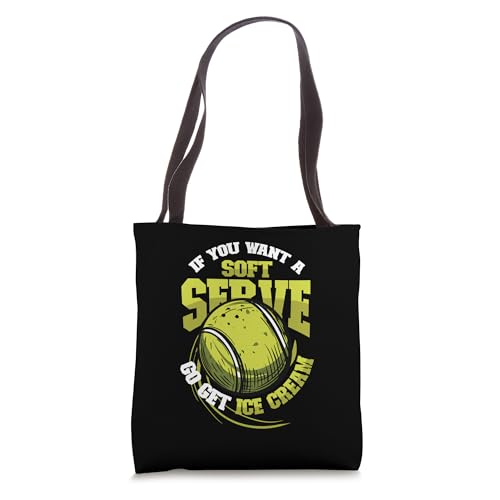 Bolso Tote Divertido de Tenis 'If You Want A Soft Serve' miniatura 1