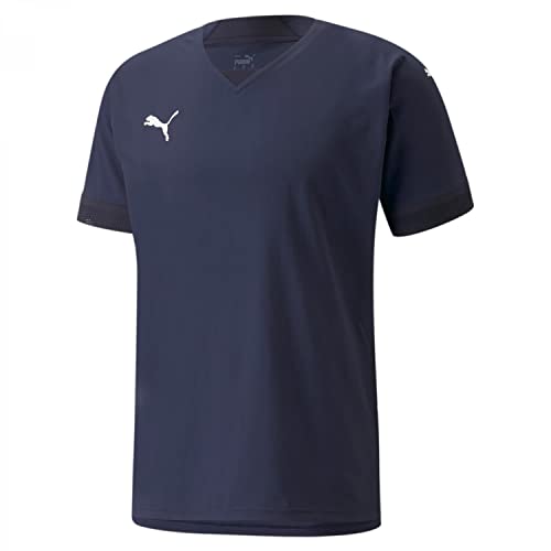 Orlo posteriore sceso PUMA Teamfinal, Maglia da Calcio Uomo, Peacoat Nuovo Marina,XL