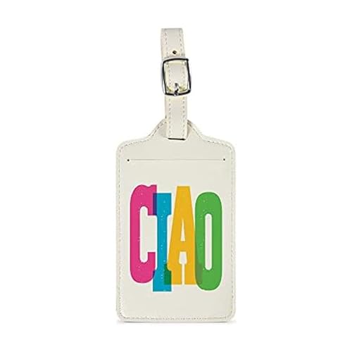 Genuine Fred, WANDER WARE - LUGGAGE TAG, Ciao!, Travel luggage tag with name & information ID card, 2.75