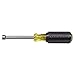 Klein Tools 630-6MM 6 mm Nut Driver with 3-Inch Hollow Shaft and Cushion Grip Handle