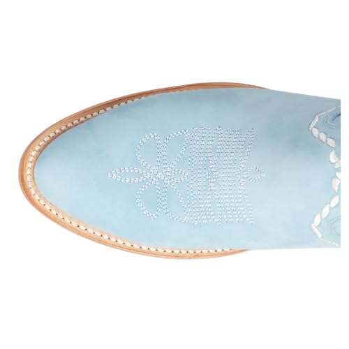 Lane Womens Sweet Memories Knee High Casual Boots Knee High Low Heel 1-2" - Blue4