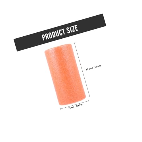 Kisangel Muscle Roller Foam Roller Epp Yoga Accesorio 30x15cm Naranja para Fitness, Relajación Muscular y Terapia de Masaje Corporal en Casa miniatura 2