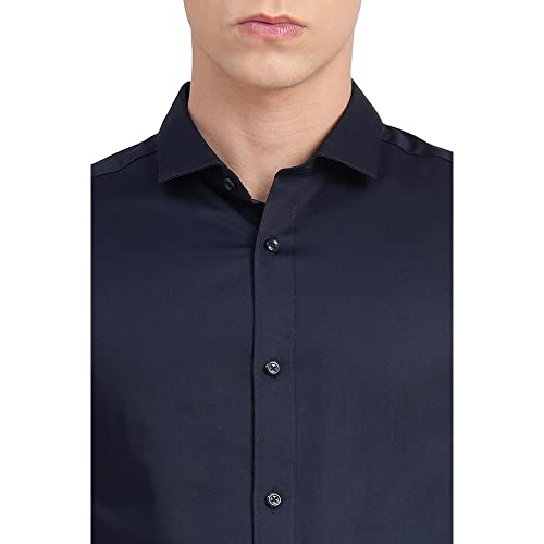 Image of Jack & Jones Solid Cotton Slim Fit Mens Casual Shirt